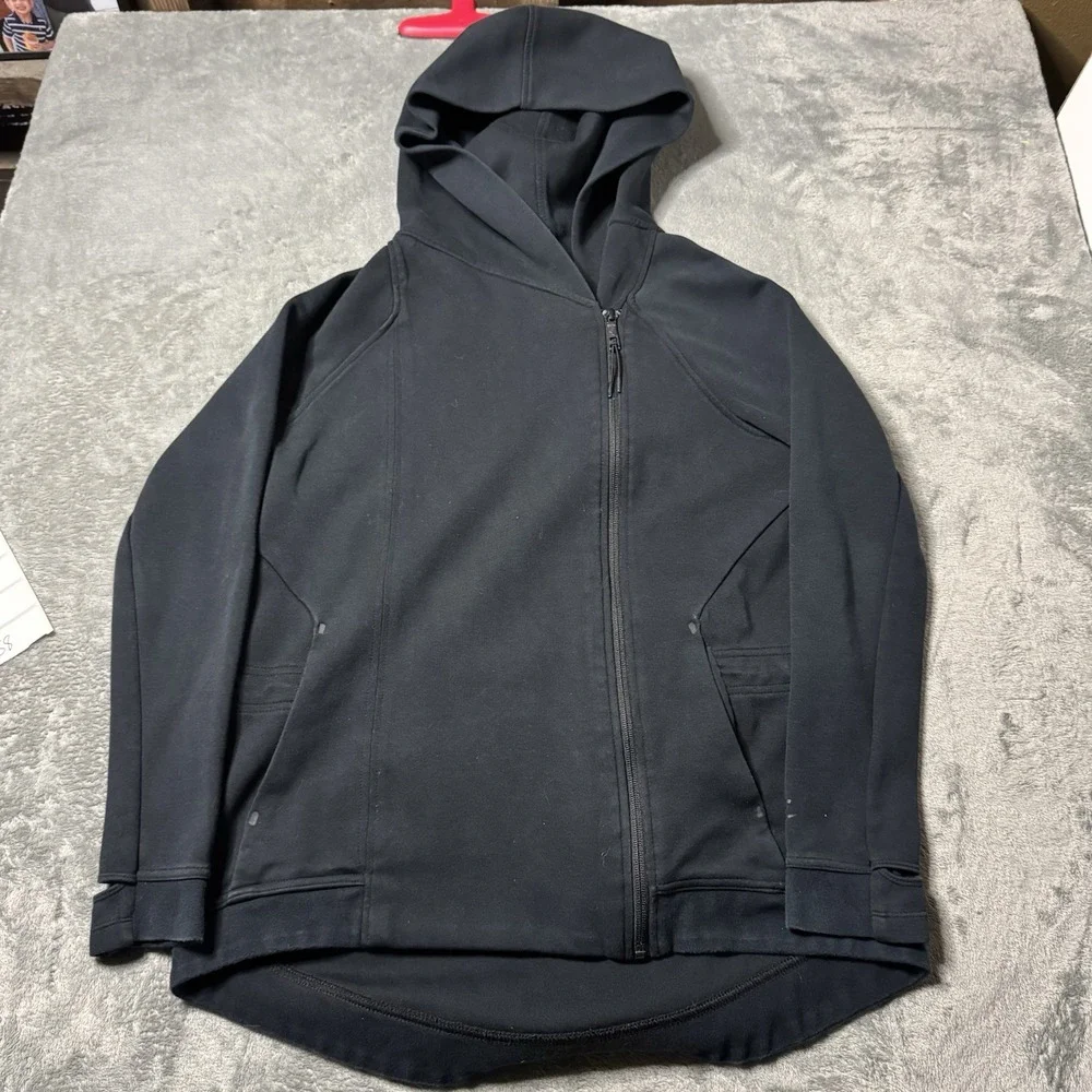 Nike Tech Fleece Cape Hoodie‎ Women's Size Medium Black Activewear Full Zip